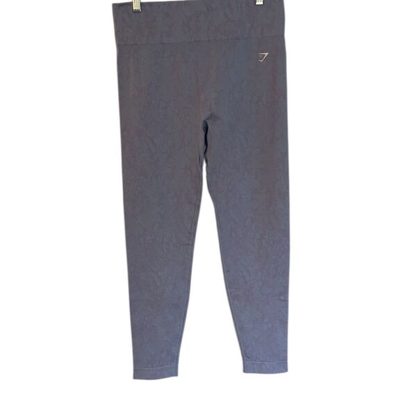 Gymshark Adapt Animal Seamless Ruched Leggings Light Blue Lavender Size Large - Picture 1 of 11